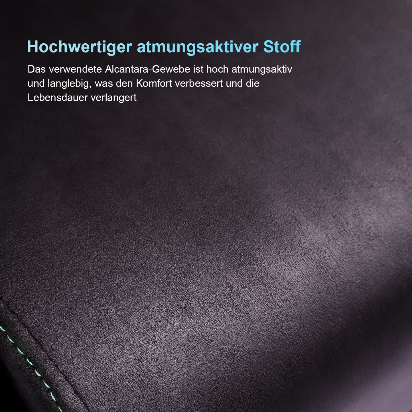 STARUZI Ergonomischer Gaming Stuhl aus Stoff, Gamer PC Stuhl mit Fußstütze, Atmungsaktiver Game Chair mit Verstellbaren Rückenlehne, Grau-Blau